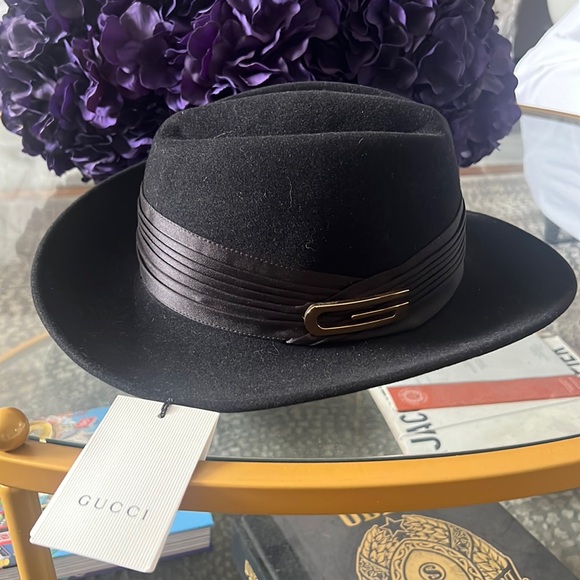 Gucci Rabbit Felt Fedora size 57 - Picture 3 of 15